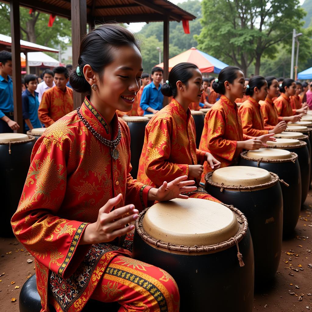 Hòa mình vào không gian văn hóa cồng chiêng