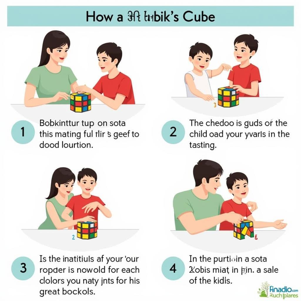 Hướng dẫn chơi Rubik cho bé 3 tuổi