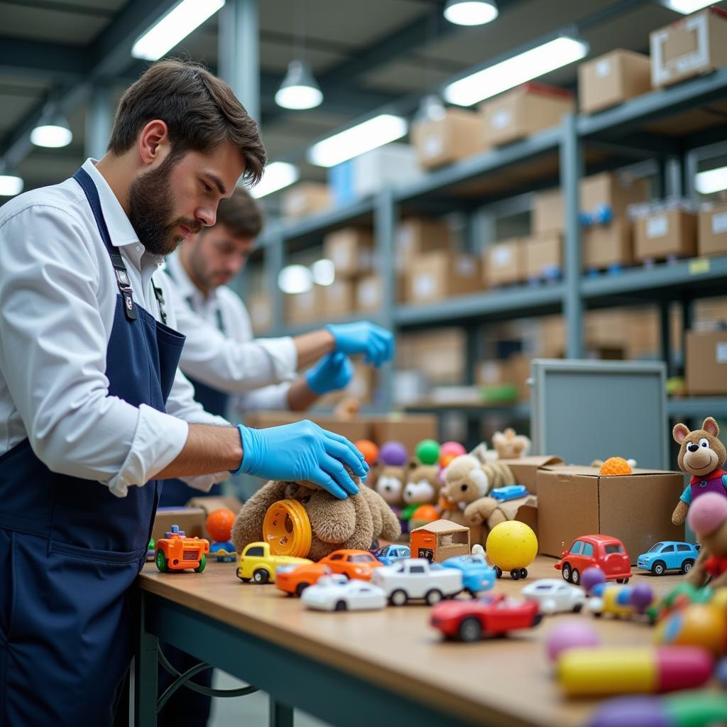 Quality control process for children's toys