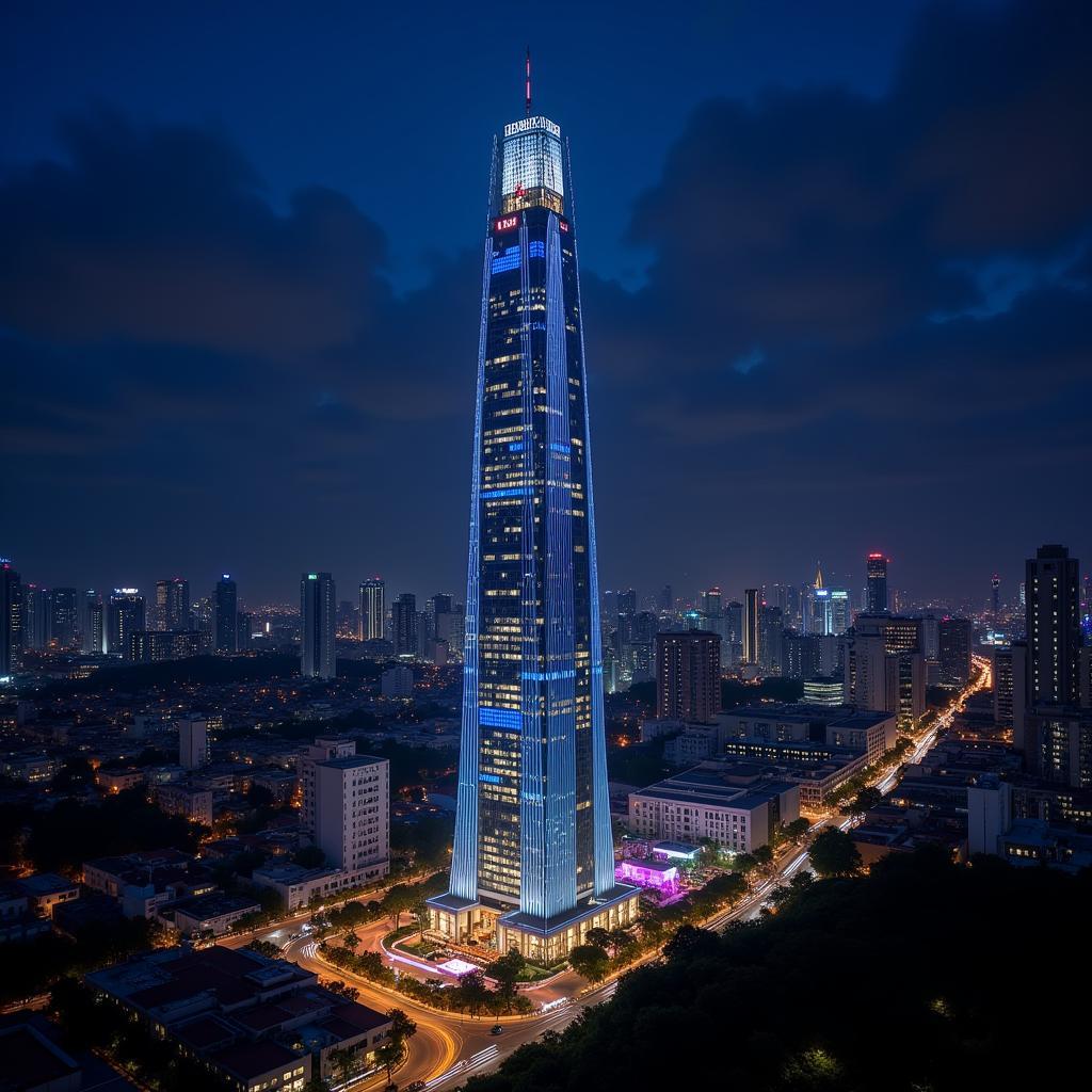 Landmark 81 về đêm