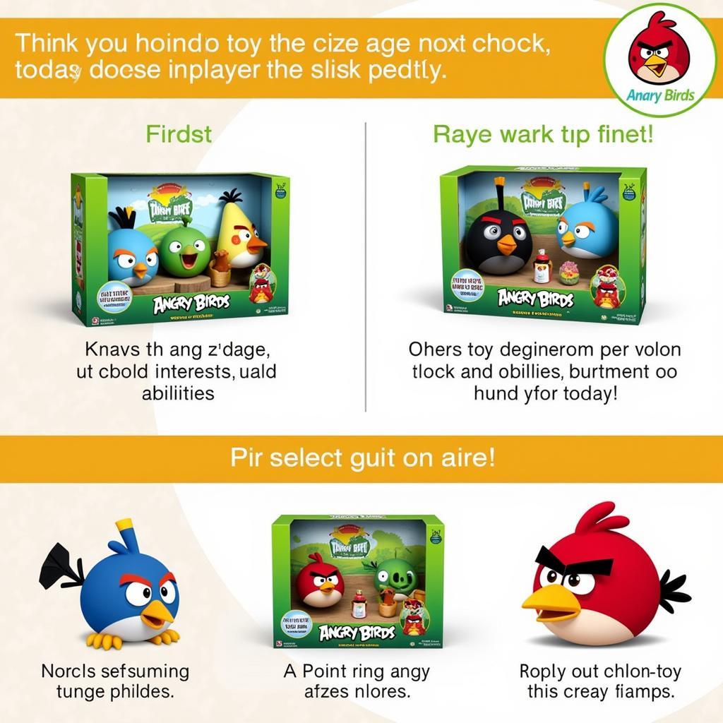 Lựa chọn bộ đồ chơi Angry Birds phù hợp