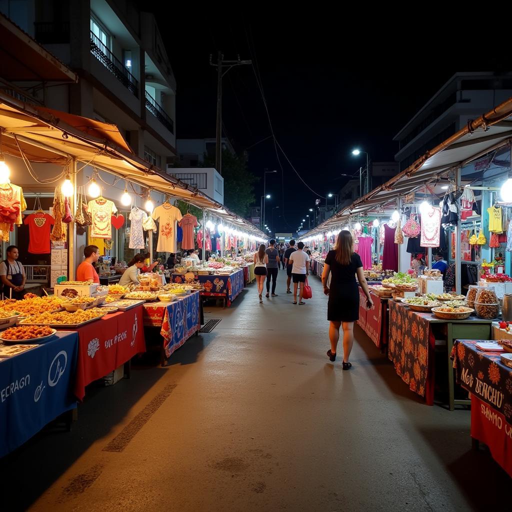 Khám phá chợ đêm Nha Trang, tìm kiếm những món quà lưu niệm độc đáo và thưởng thức ẩm thực địa phương.