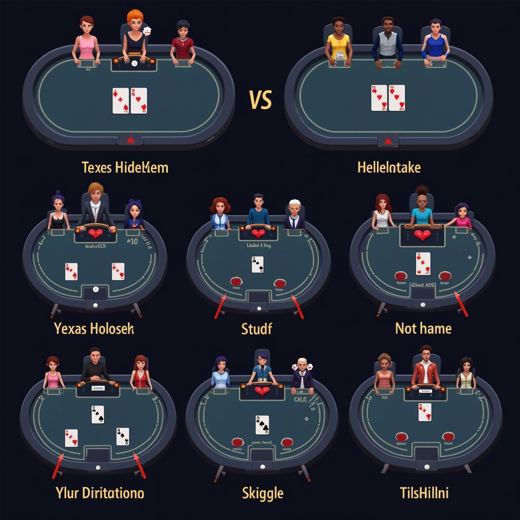 Phân biệt các loại bài Poker VN