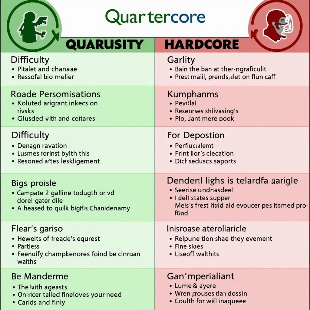 So sánh Quartercore với Hardcore