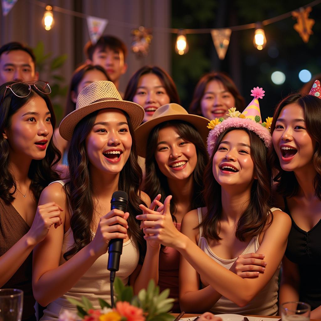 Tạo không khí sôi động khi hát karaoke Gọi Nắng Về